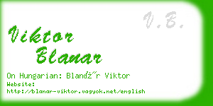 viktor blanar business card